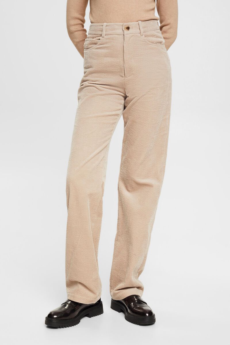 ESPRIT - Wide-legged woven trousers at our online shop