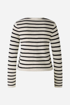 Oui Striped Cardigan