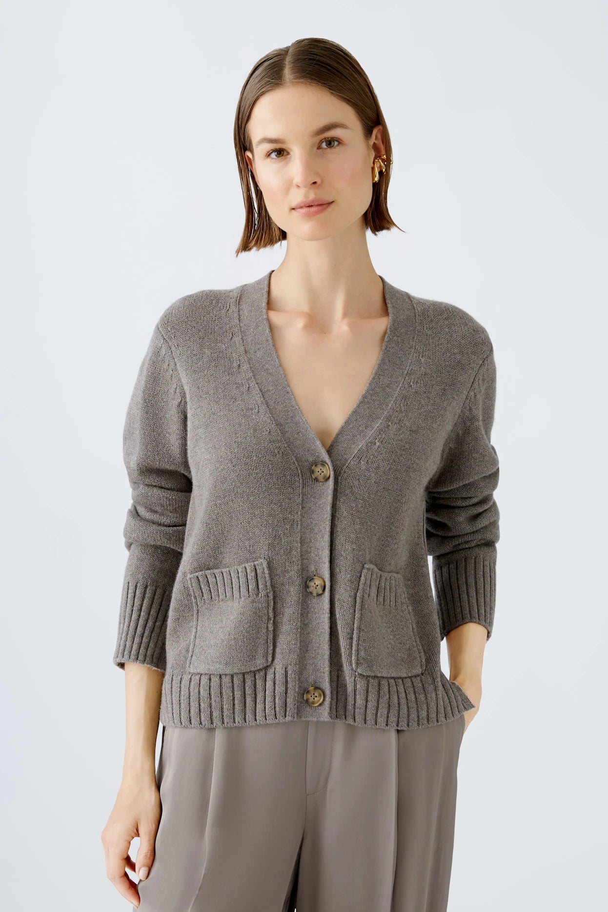 Oui Wool Blend Cardigan