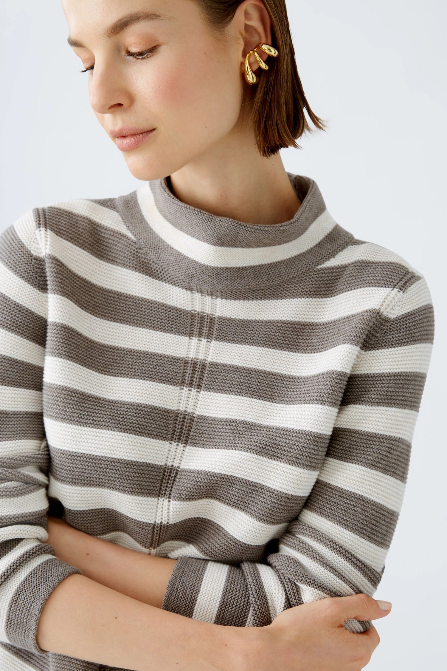 Oui Mock Neck Pullover