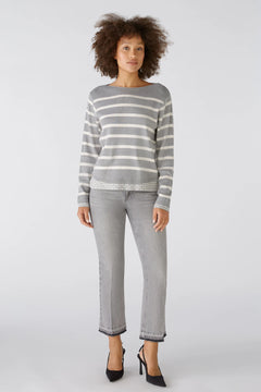 Oui Striped Pullover