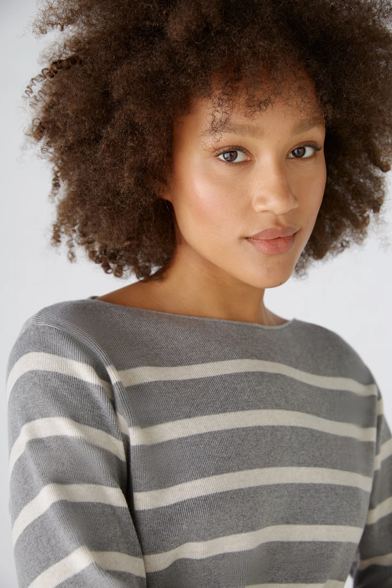 Oui Striped Pullover