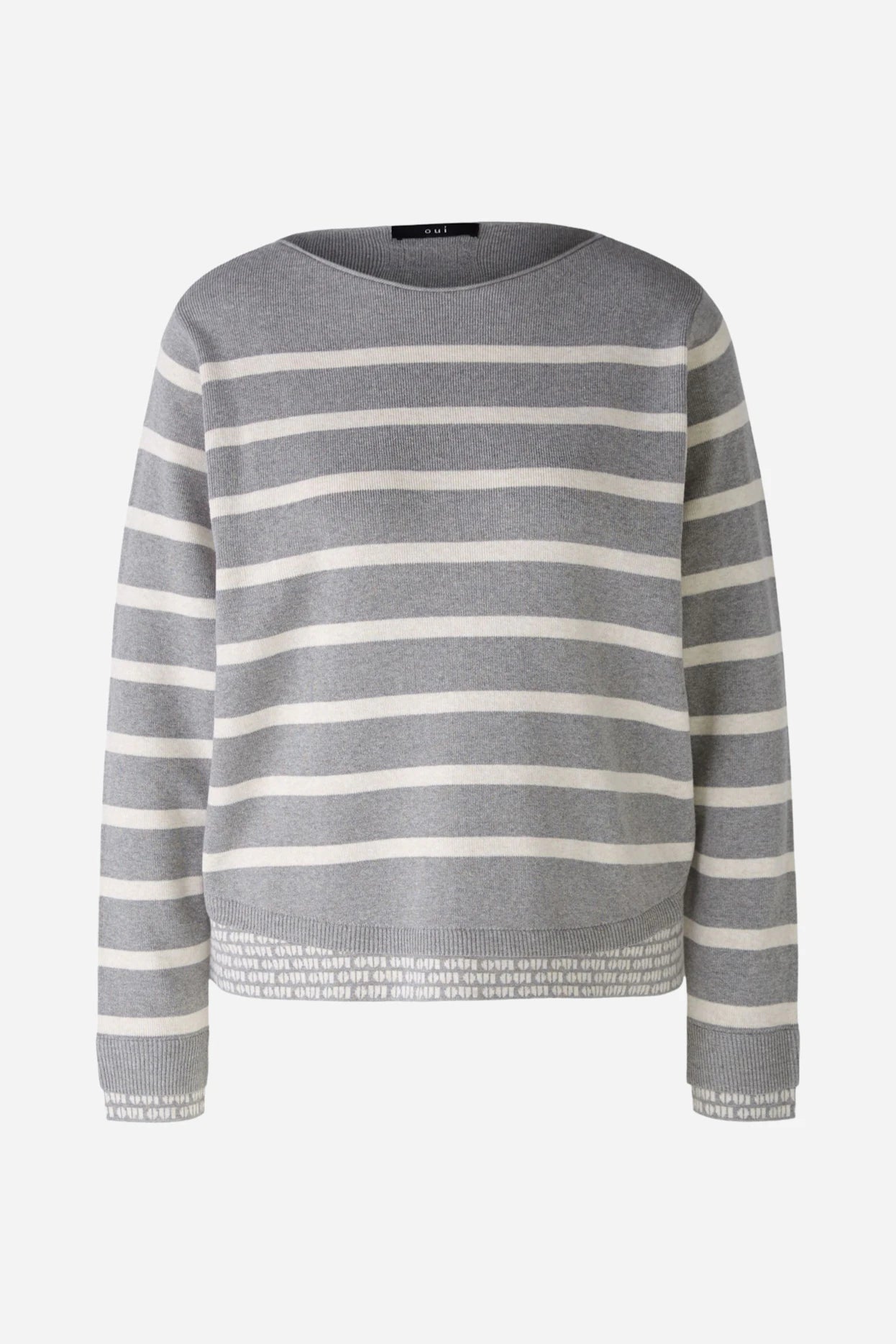 Oui Striped Pullover