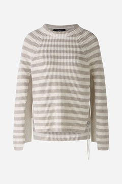 Oui Striped Cotton Ruby Sweater