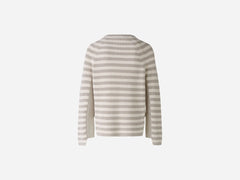 Oui Striped Cotton Ruby Sweater