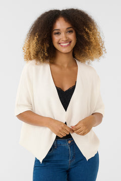 Cream Sillar Knit Bolero