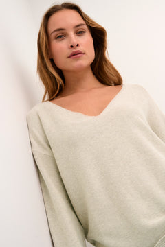 Cream Sillar Long Sleeve Pullover