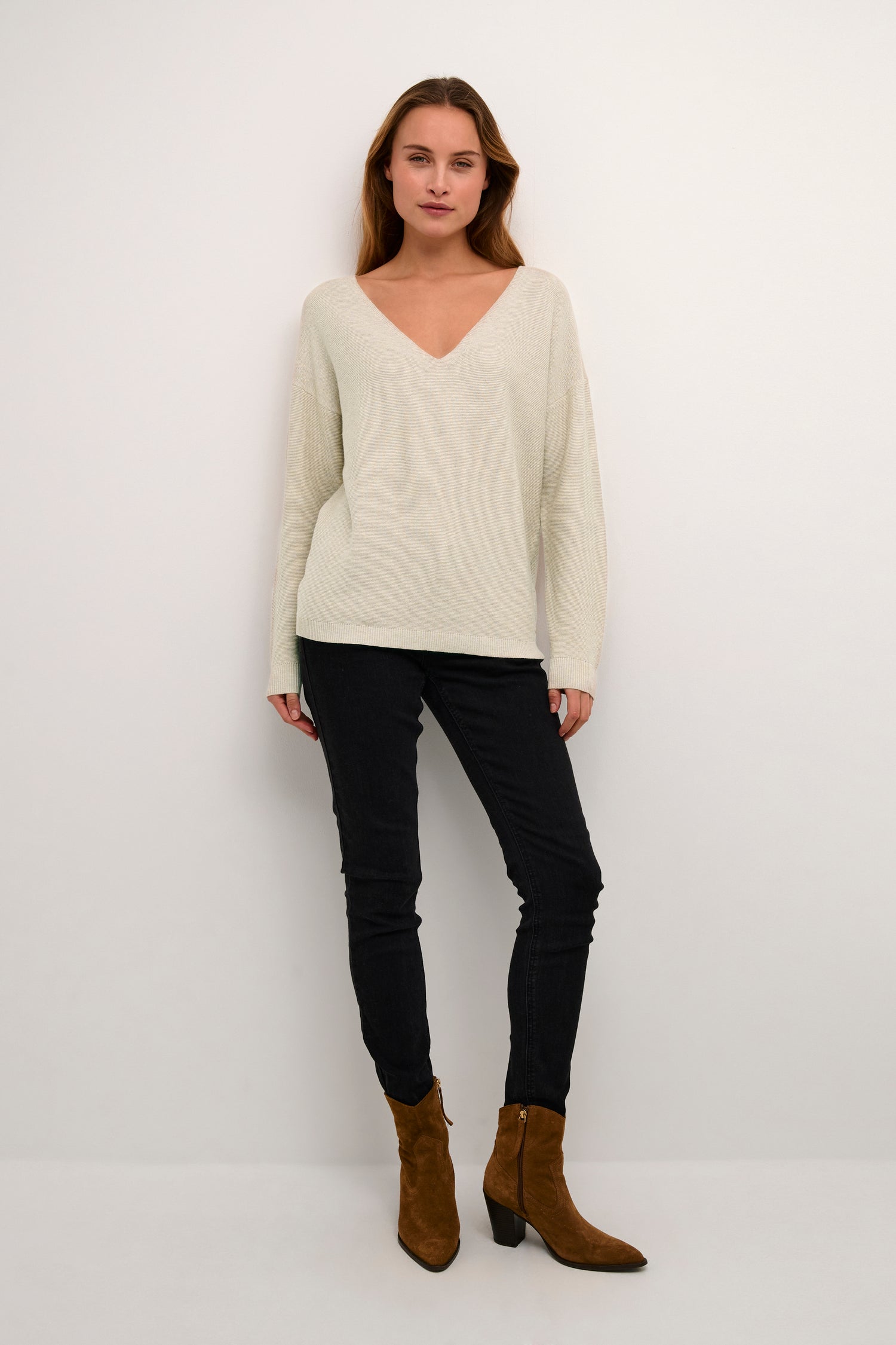 Cream Sillar Long Sleeve Pullover