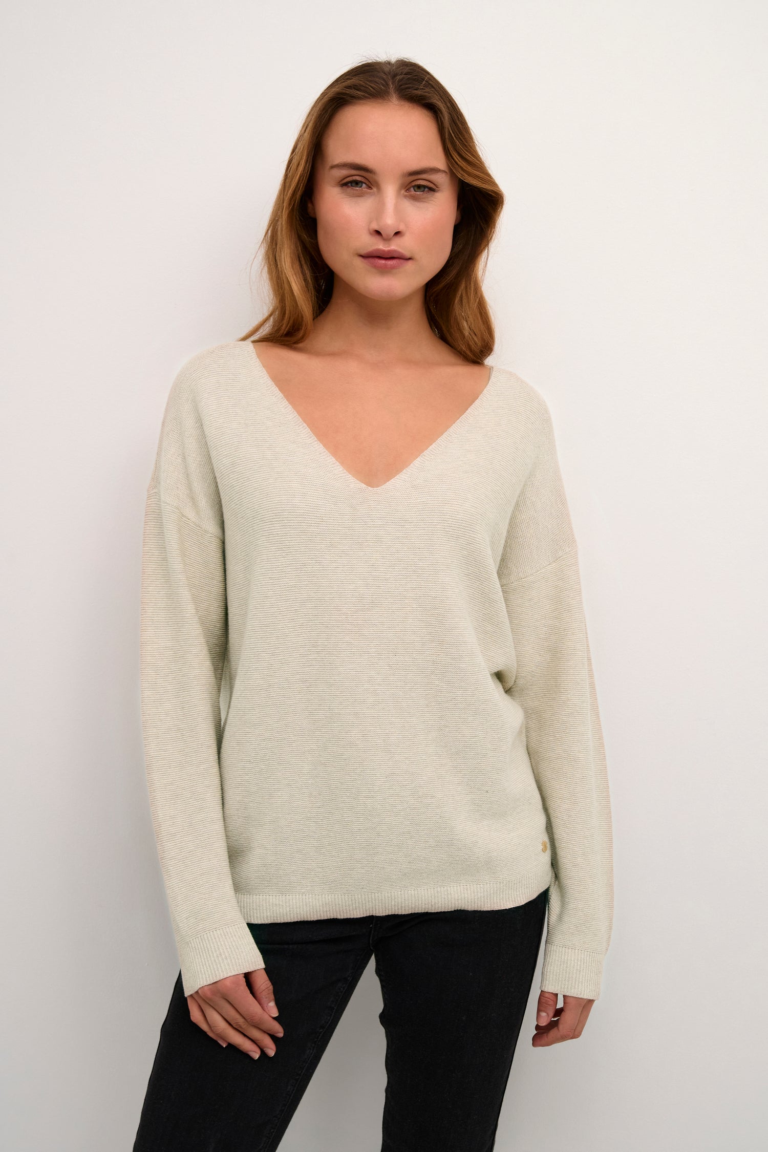 Cream Sillar Long Sleeve Pullover