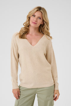 Cream Sillar Long Sleeve Pullover