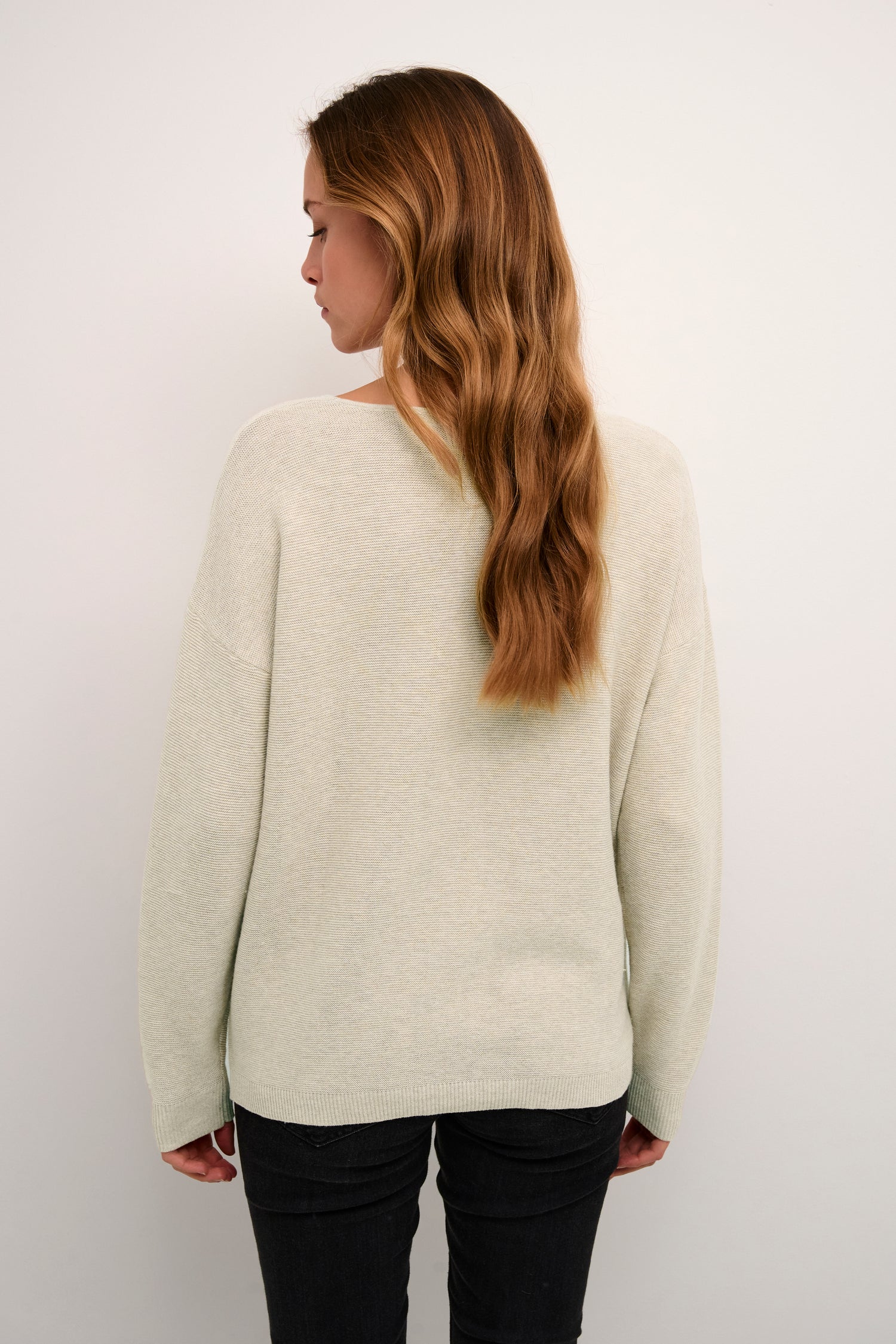 Cream Sillar Long Sleeve Pullover