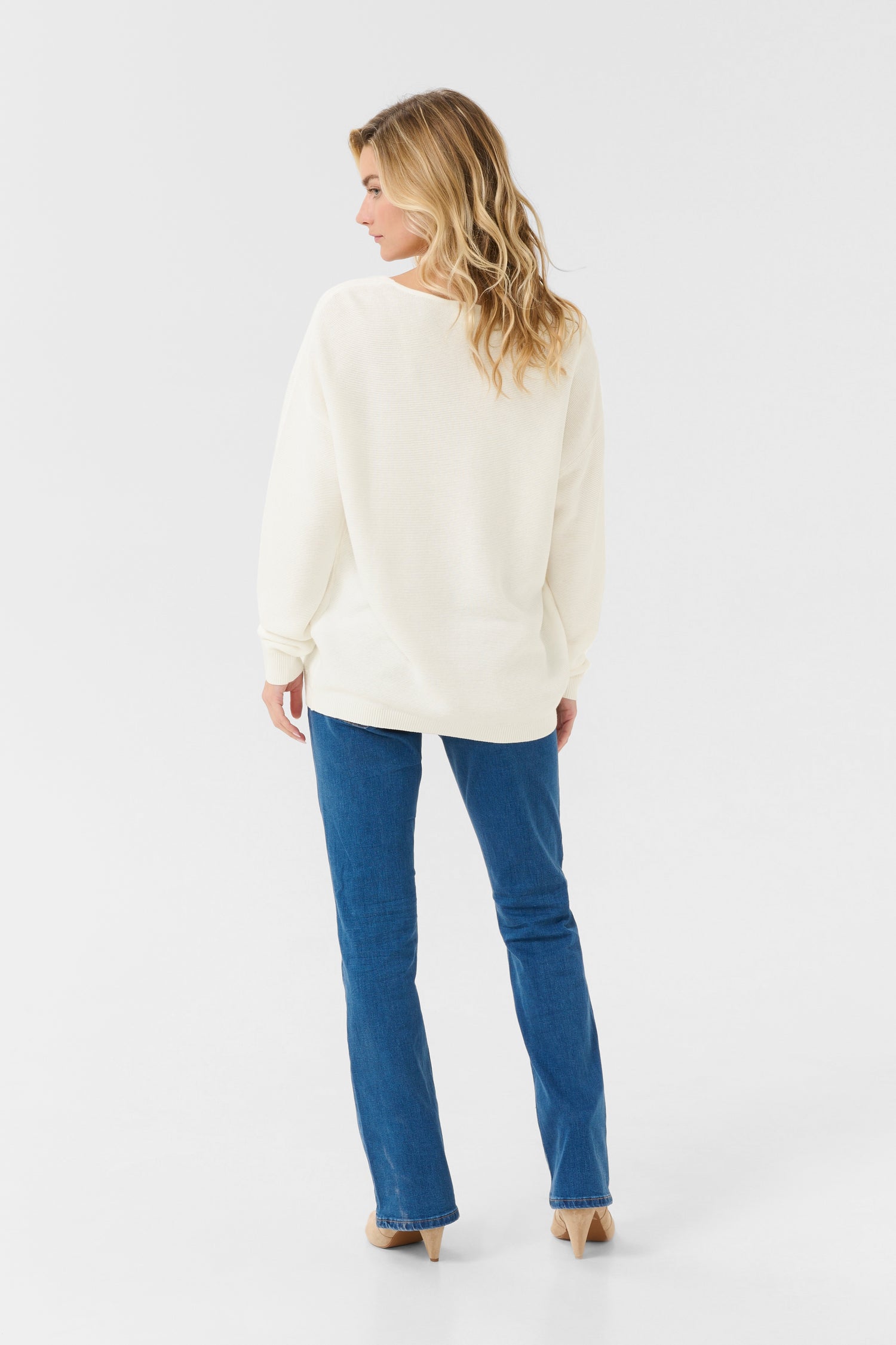 Cream Sillar Long Sleeve Pullover