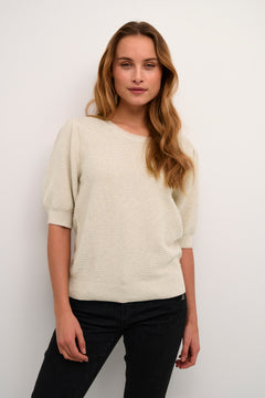 Cream Sillar Half Sleeve Pullover