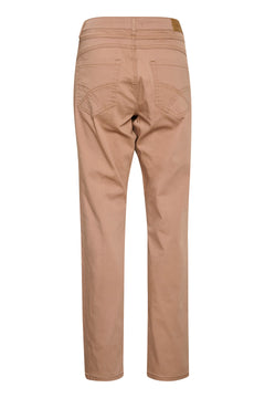 Cream Ann Twill Pant- Coco Fit