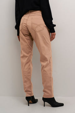 Cream Ann Twill Pant- Coco Fit