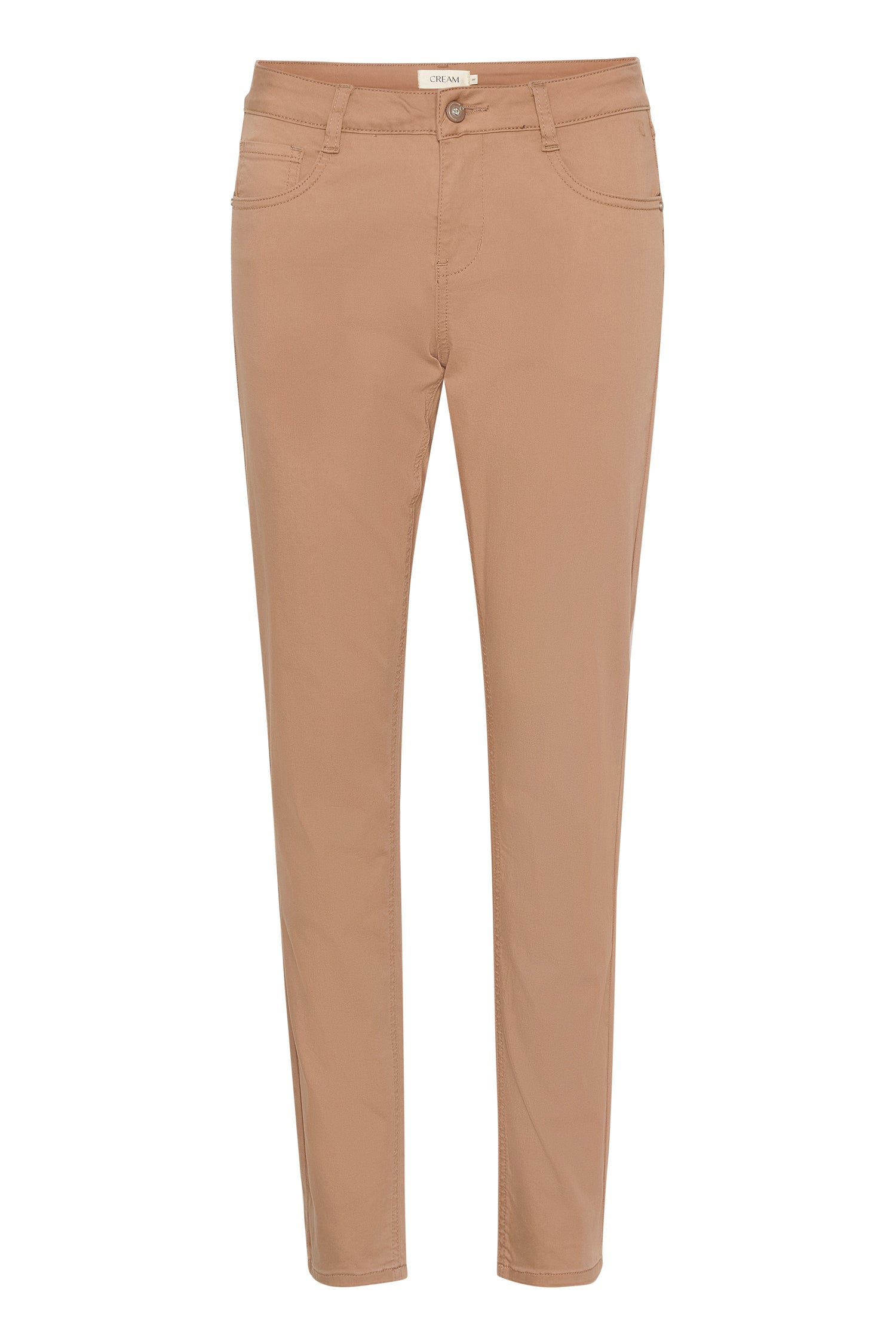 Cream Ann Twill Pant- Coco Fit