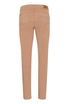 Cream Ann Twill Pant- Coco Fit