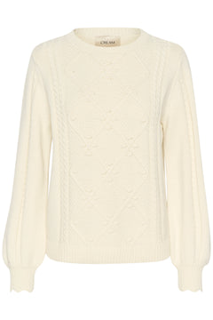 Cream Muka Knit Pullover