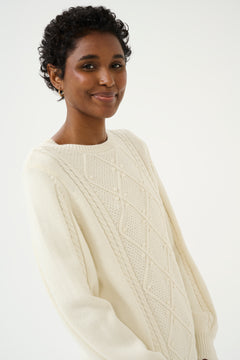 Cream Muka Knit Pullover