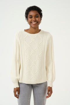 Cream Muka Knit Pullover