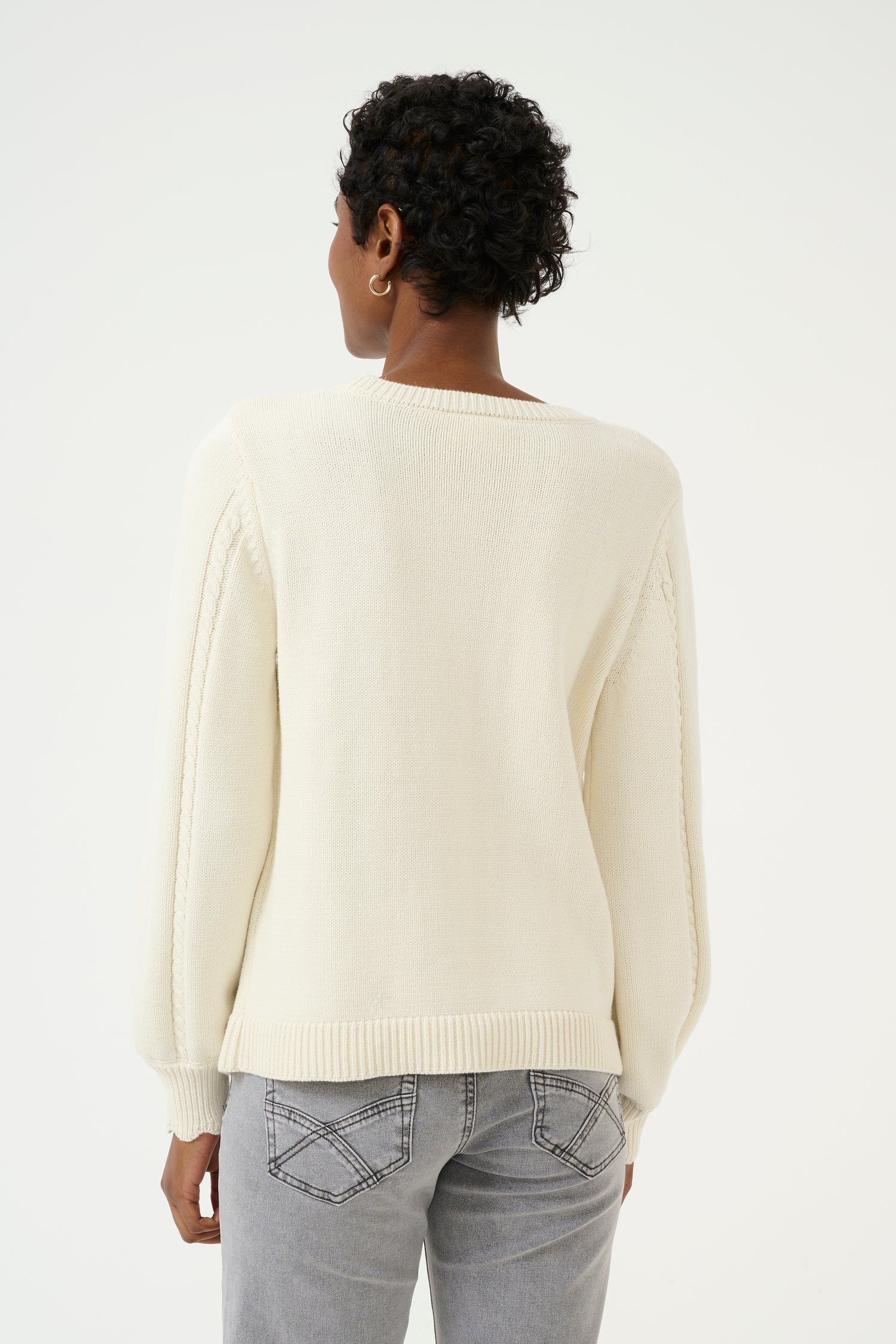 Cream Muka Knit Pullover