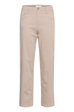 Cream Amanda Twill Pant - Shape Fit