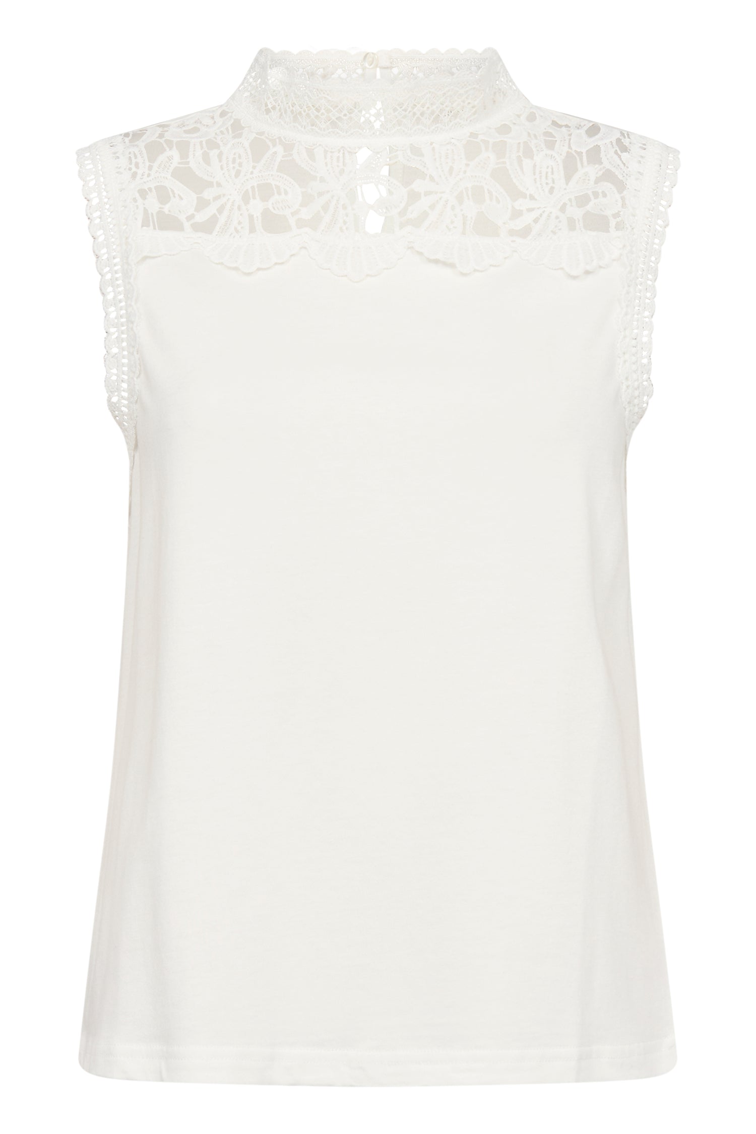 Cream Livy Sleeveless T-Shirt