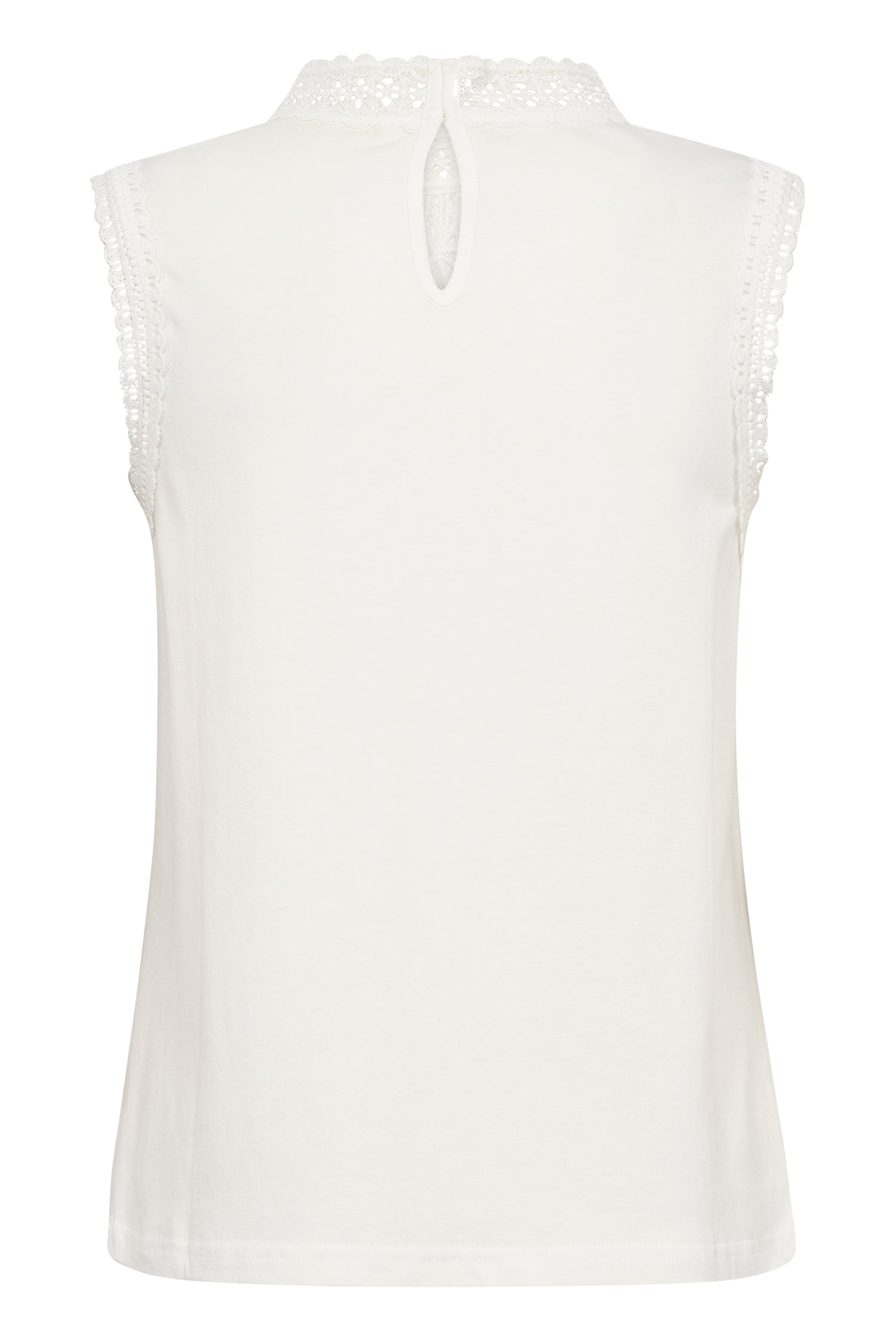 Cream Livy Sleeveless T-Shirt