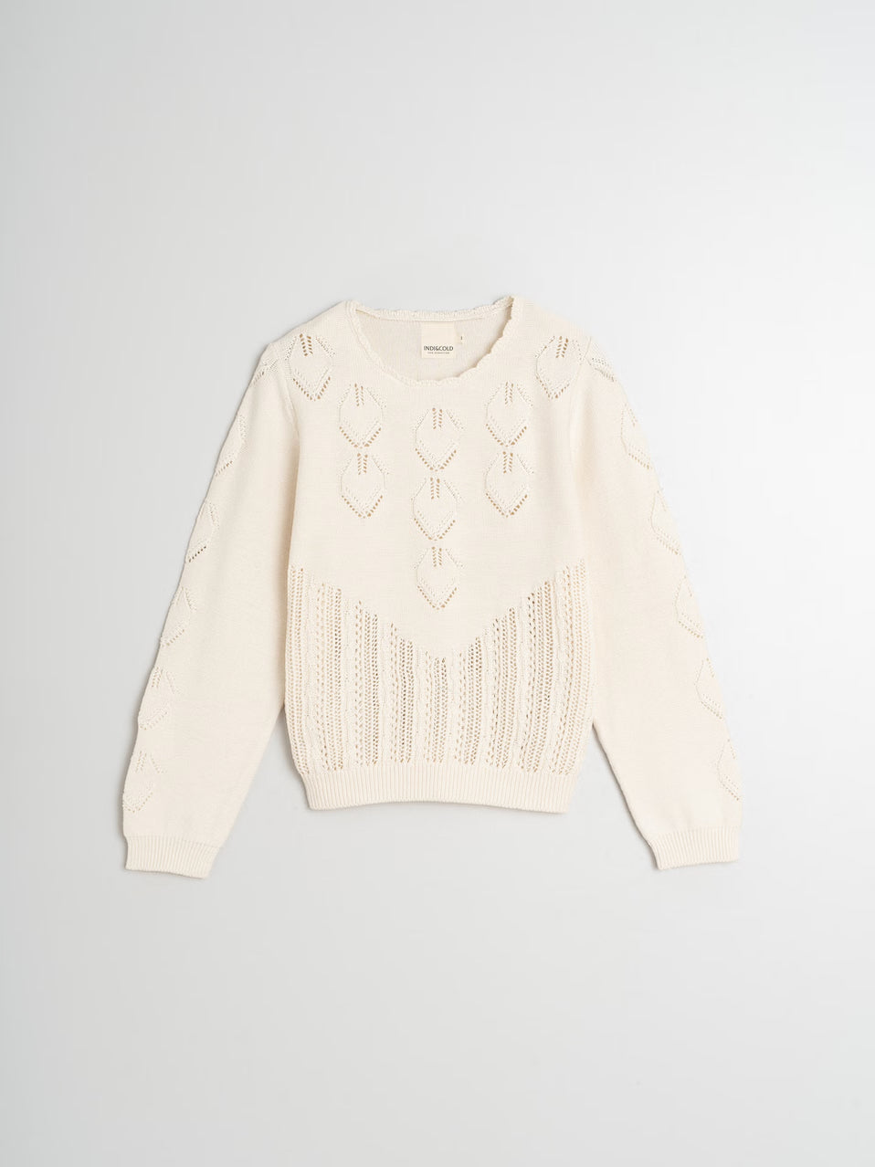 Indi & Cold Crochet Effect Sweater