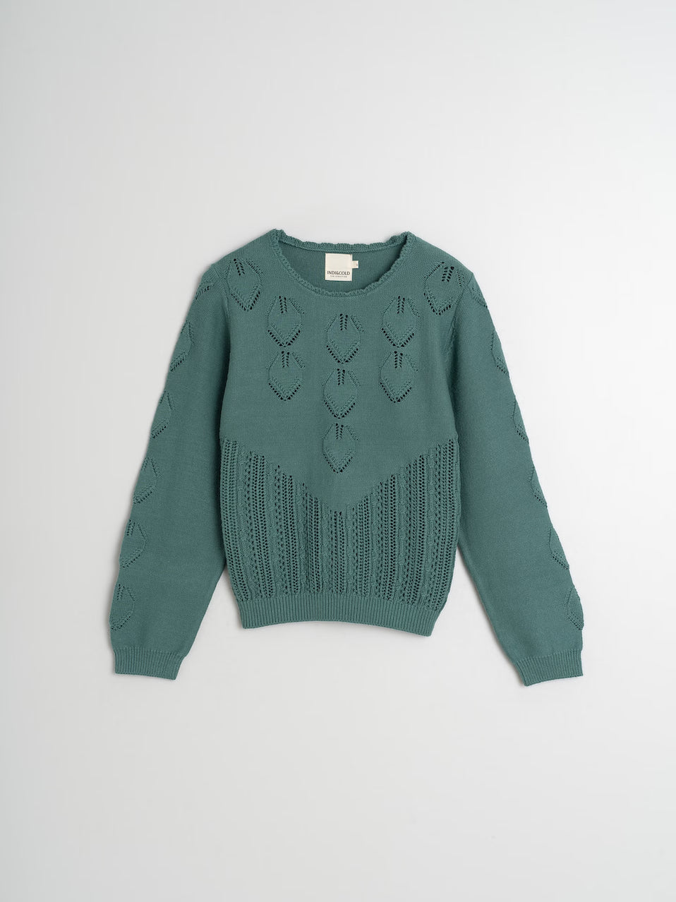 Indi & Cold Crochet Effect Sweater