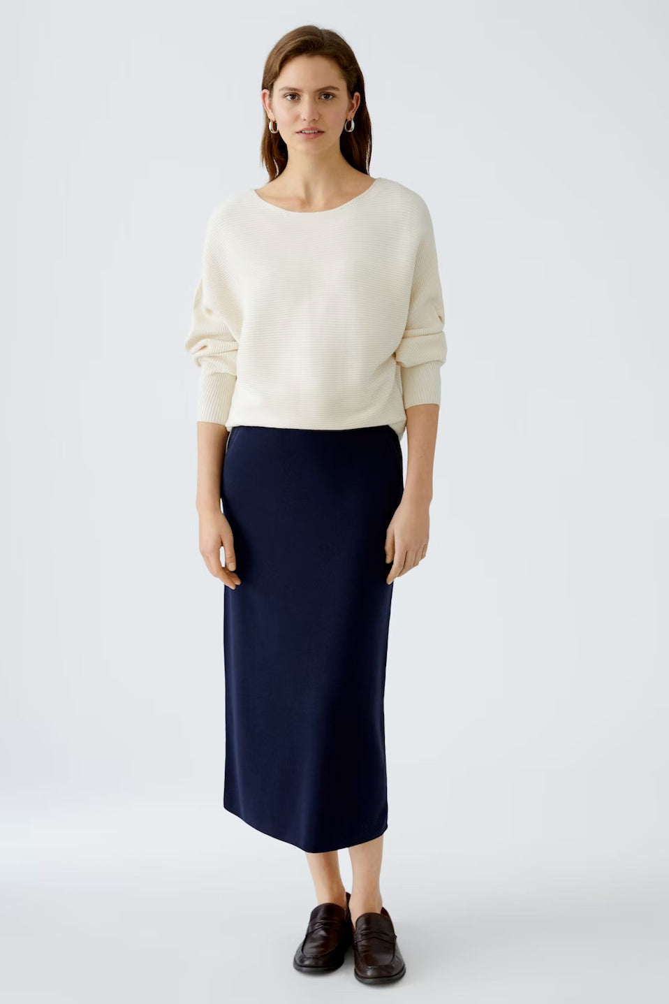 Oui Knit Skirt With Piping