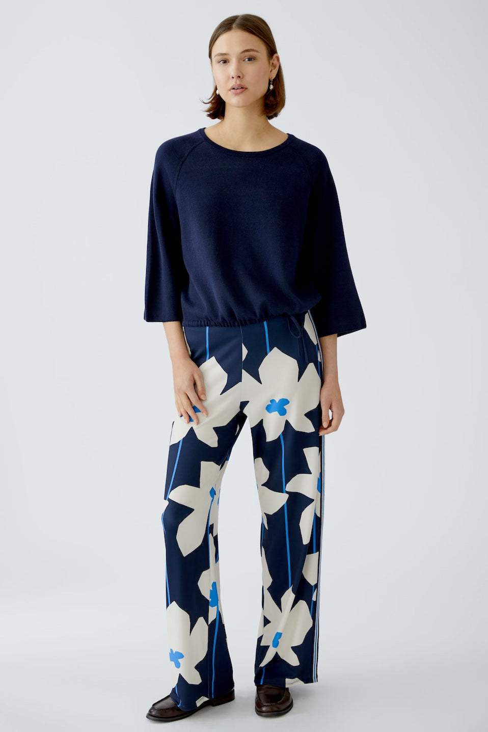 Oui Pull On Floral Pant