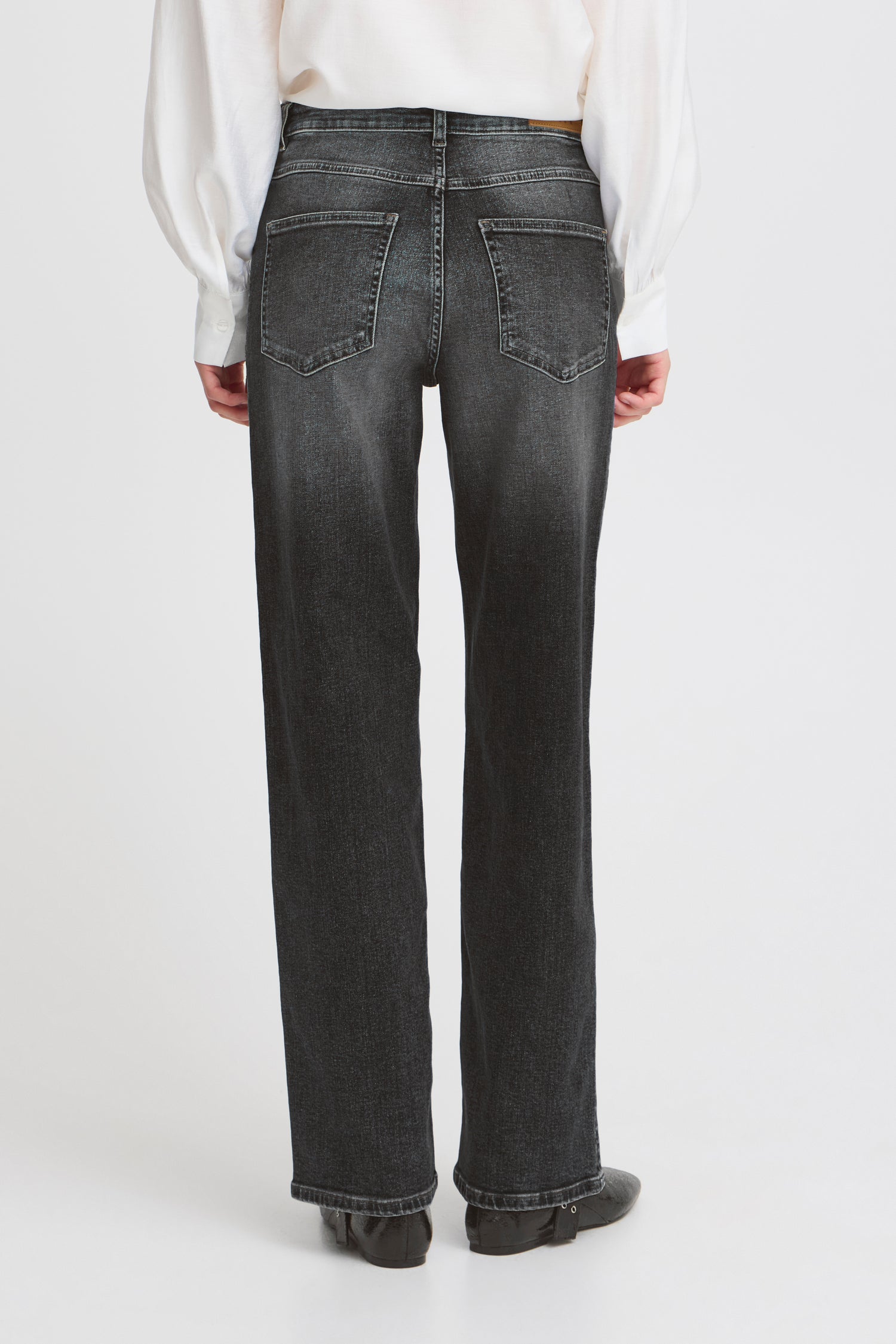 Ichi Twiggy Raven Straight Long Jeans 32