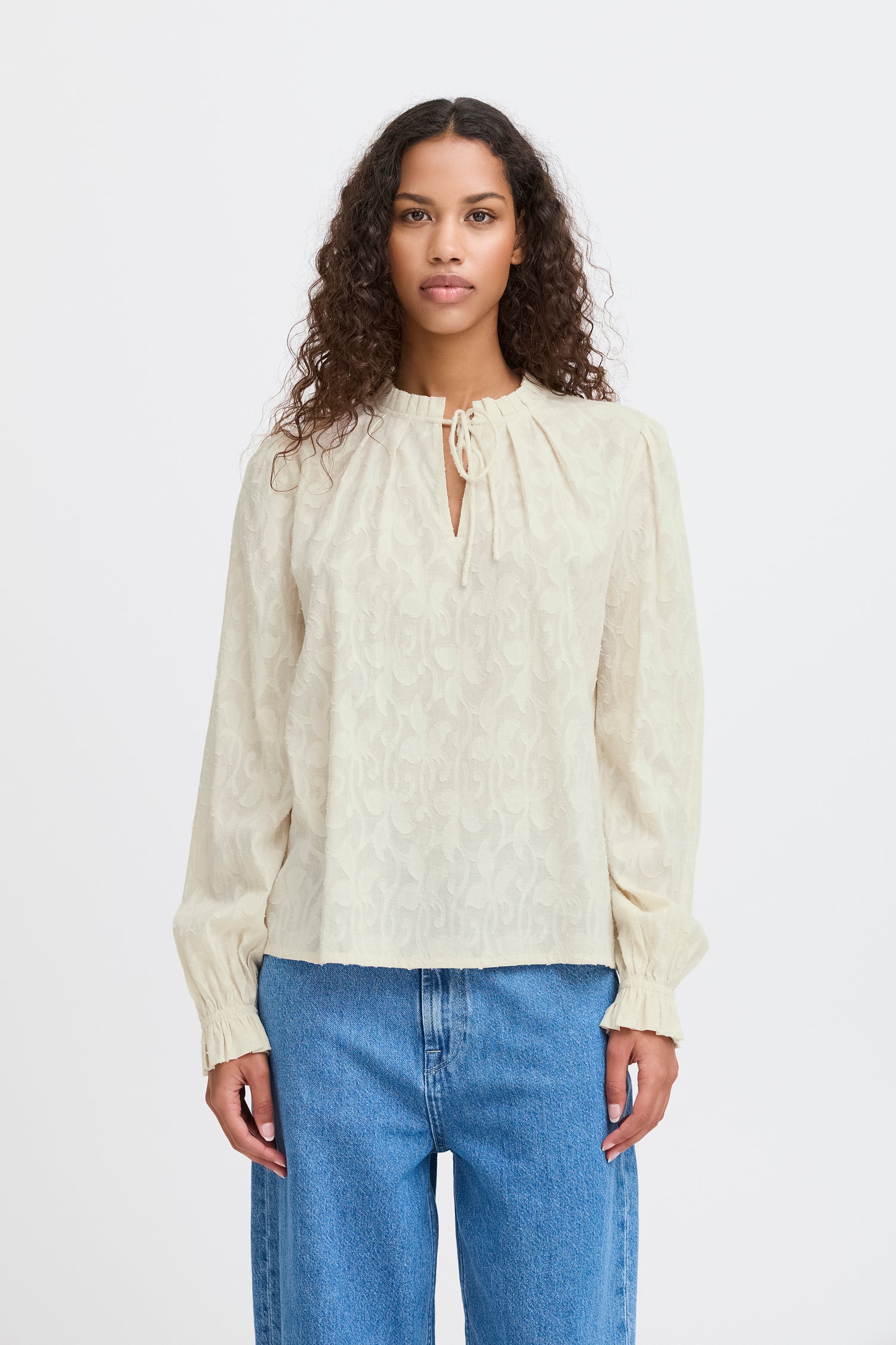 Ichi Eona Long Sleeve Blouse