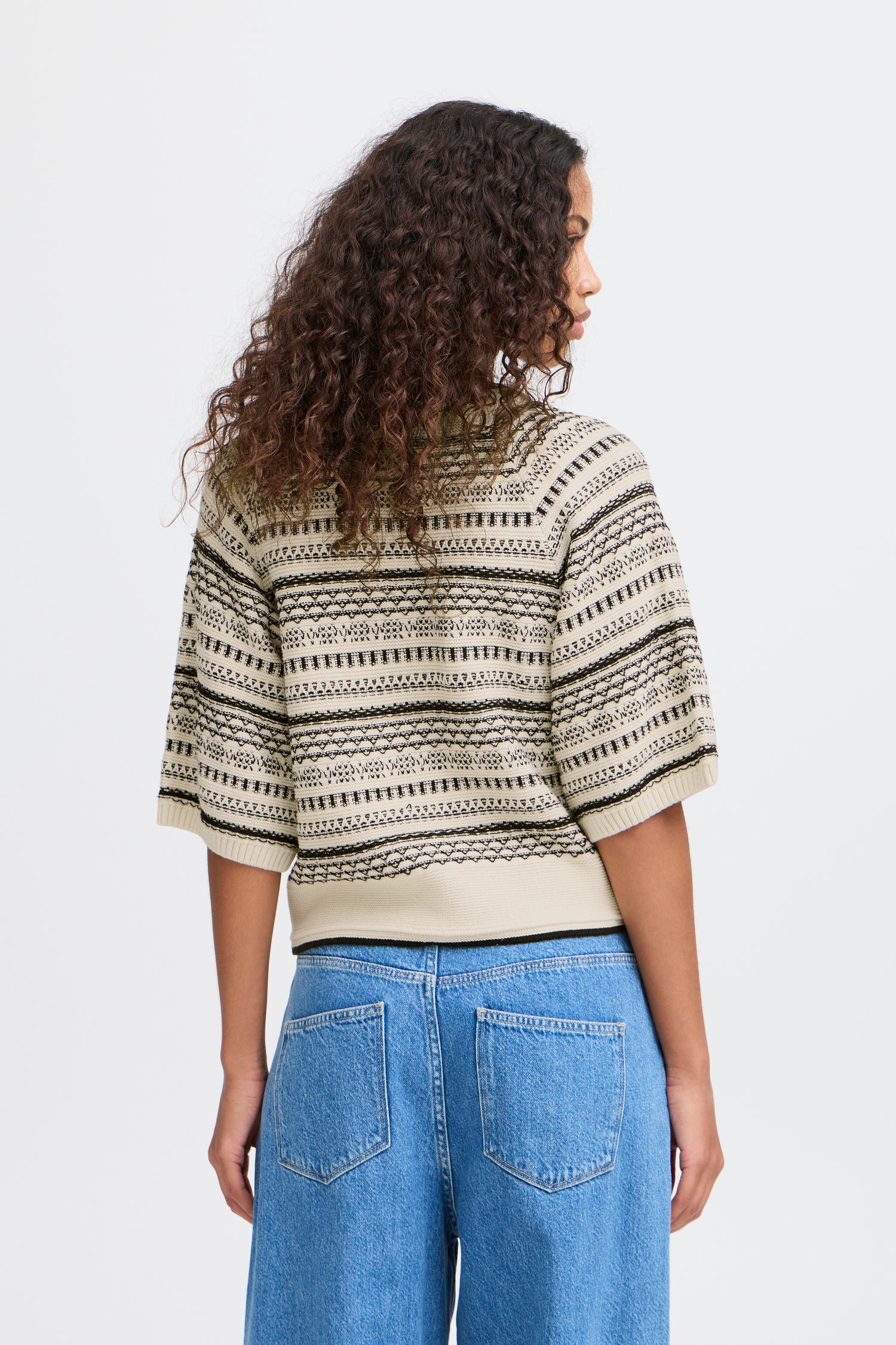 Ichi Channy Half Sleeve Sweater