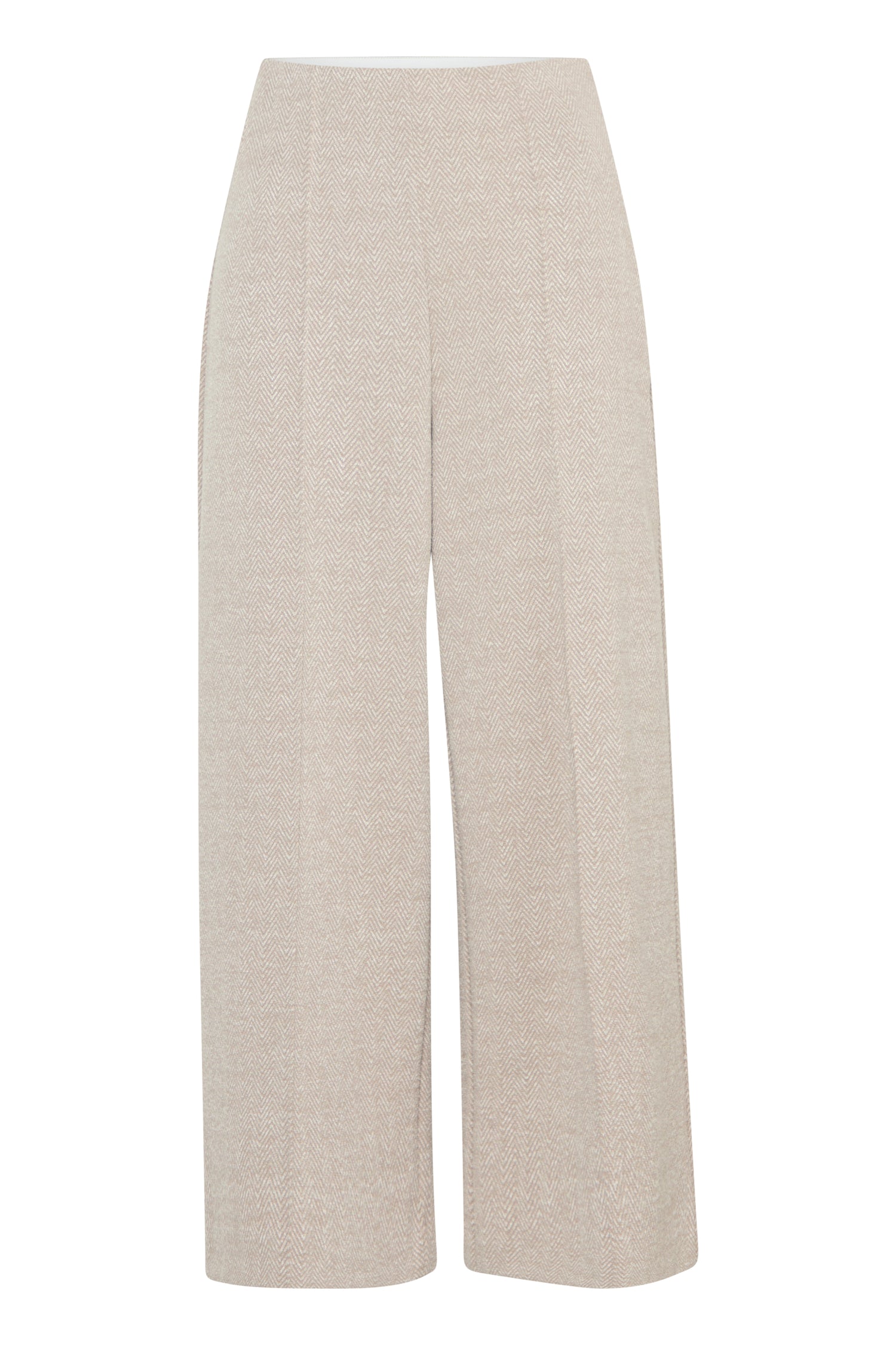 Ichi Kate Pique Wide Crop Pant