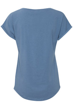 B.Young Pamila Cap Sleeve T-Shirt (Blue Horizon)