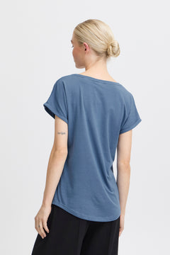 B.Young Pamila Cap Sleeve T-Shirt (Blue Horizon)