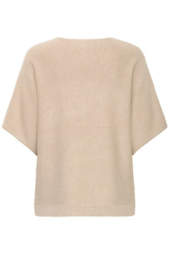 B. Young Mmorla V-Neck Short Sleeve Sweater