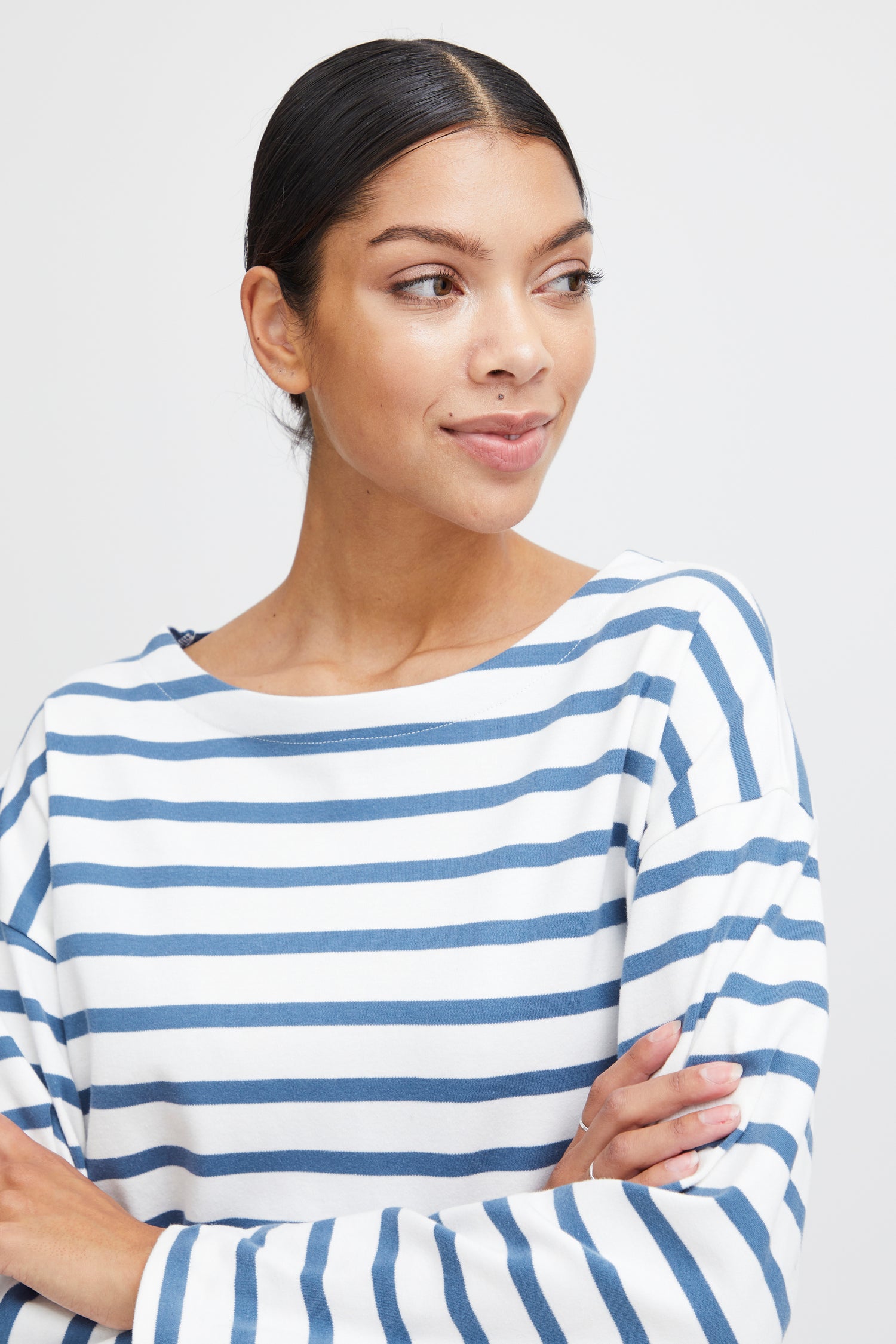 B.Young Ramsi Long Sleeve Stripe T-Shirt