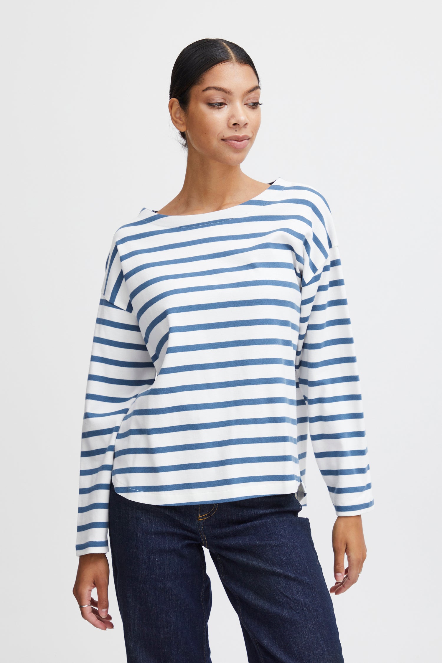 B.Young Ramsi Long Sleeve Stripe T-Shirt