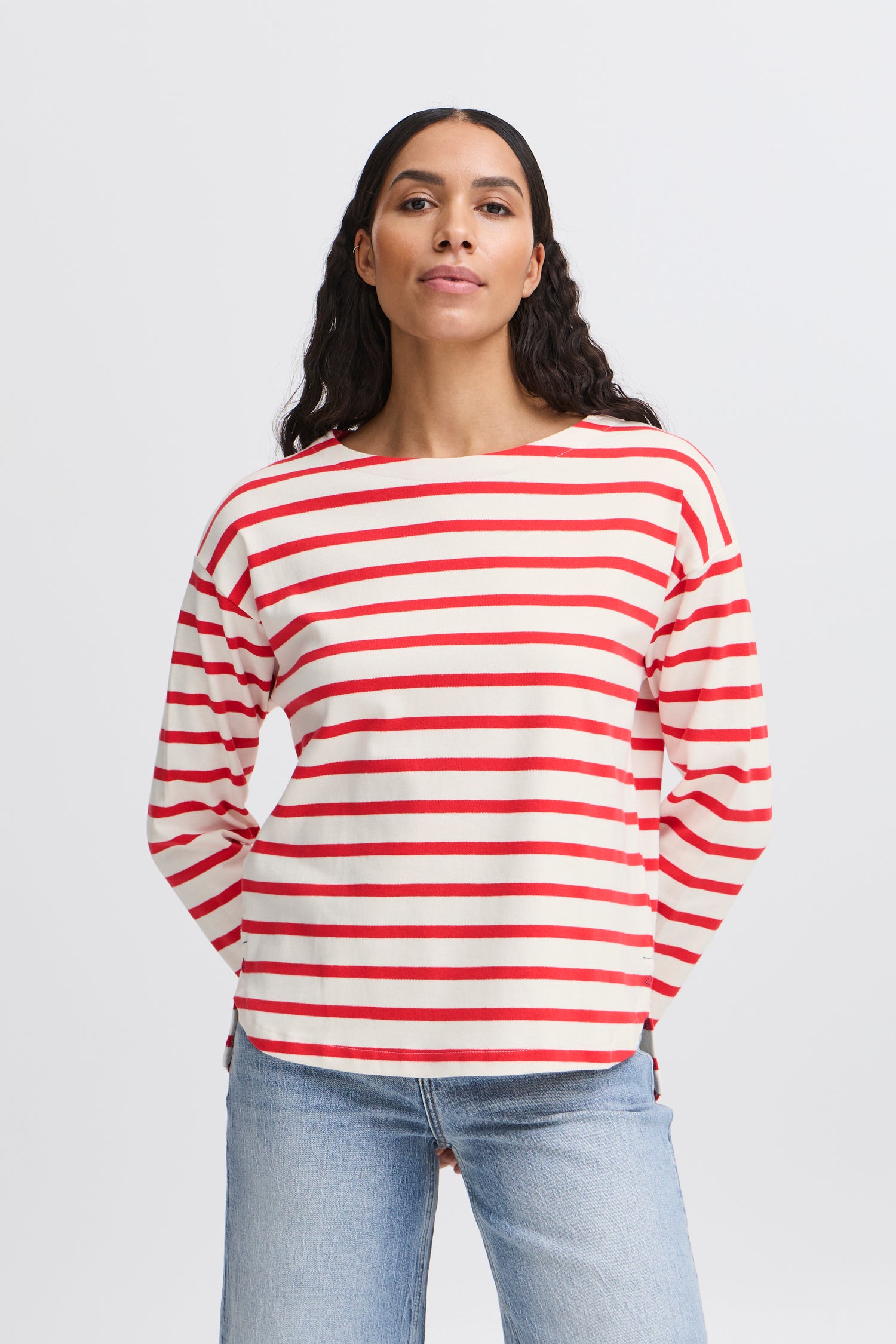 B.Young Ramsi Long Sleeve Stripe T-Shirt