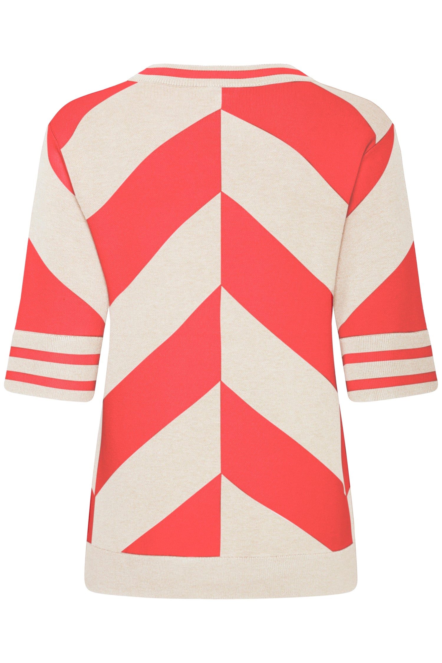 B. Young Mmorla Short Sleeve Geometric Sweater