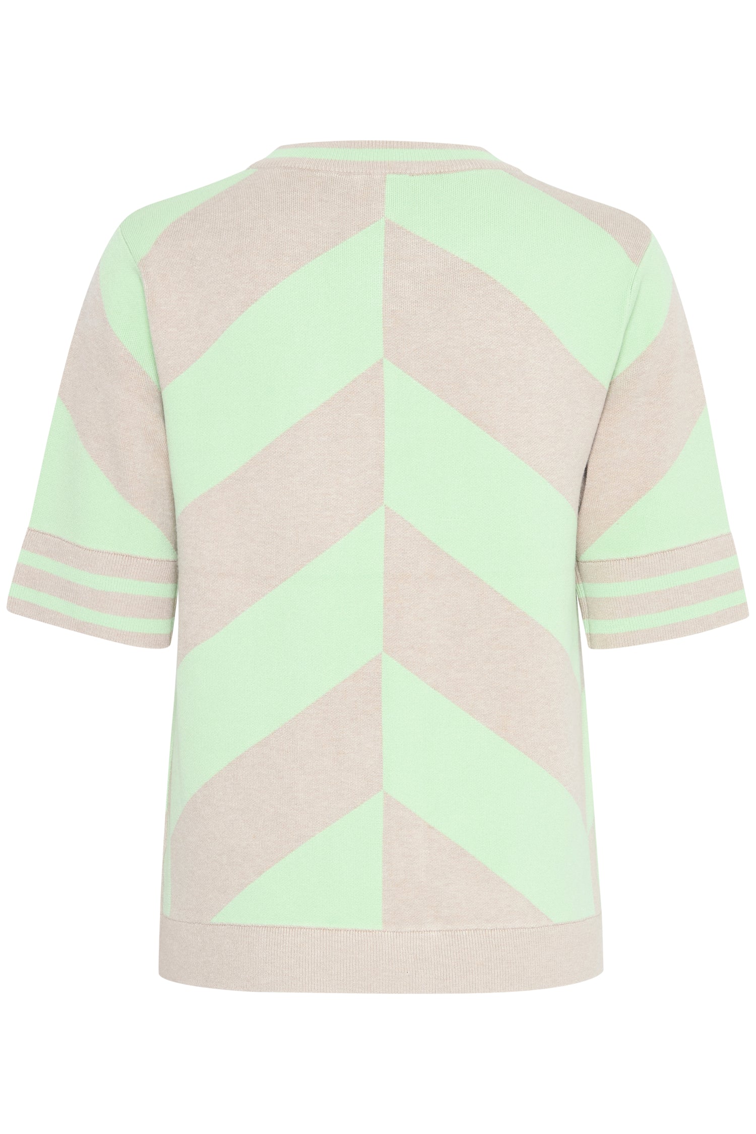 B. Young Mmorla Short Sleeve Geometric Sweater