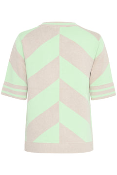 B. Young Mmorla Short Sleeve Geometric Sweater