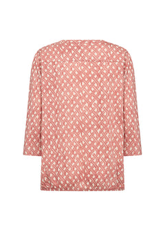 Soya Concept Felicity Notch Neck 3/4 Sleeve Top