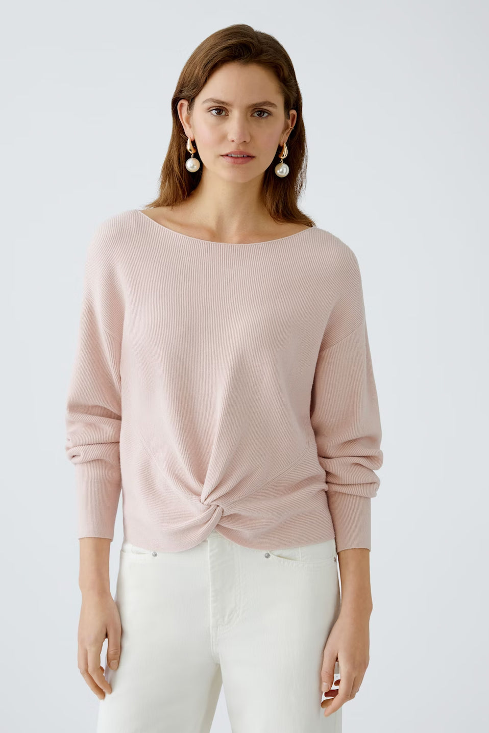 Oui Twisted Hem Sweater