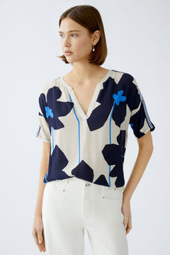 Oui Floral Print Blouse