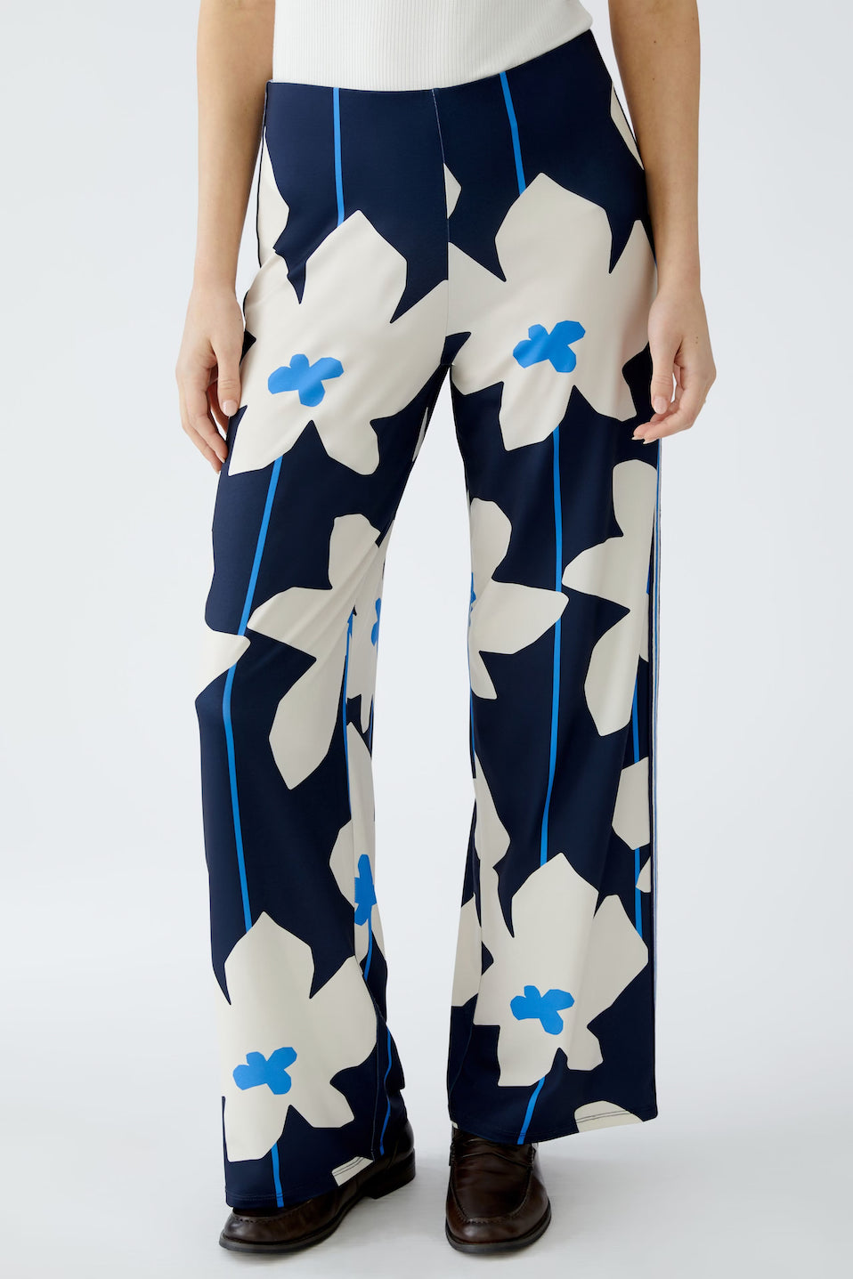 Oui Pull On Floral Pant