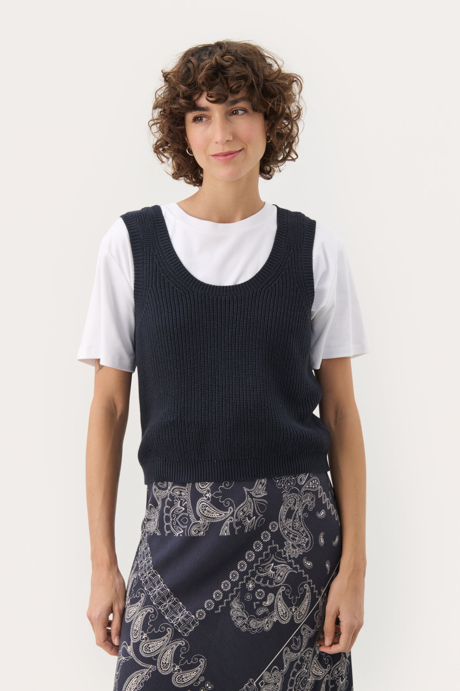 Part Two Nirmala Cotton Sweater Vest